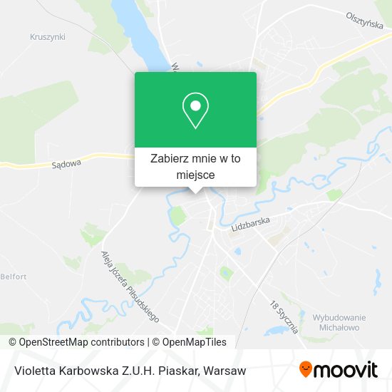 Mapa Violetta Karbowska Z.U.H. Piaskar