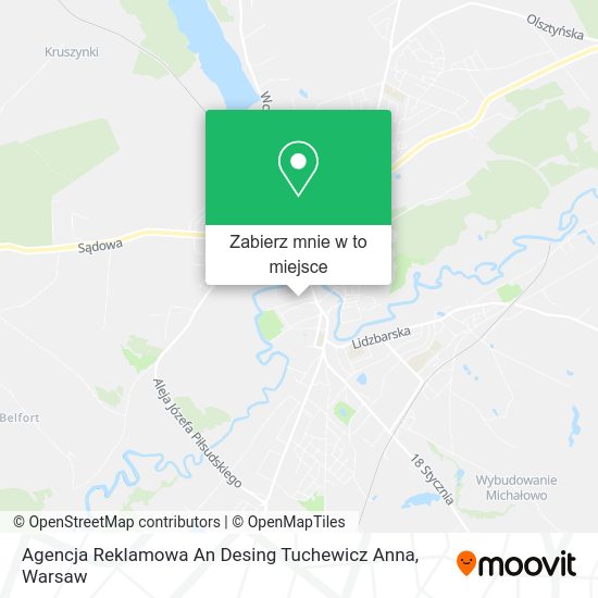 Mapa Agencja Reklamowa An Desing Tuchewicz Anna