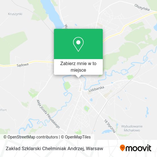 Mapa Zakład Szklarski Chełminiak Andrzej