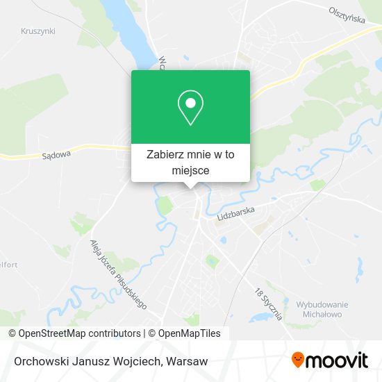 Mapa Orchowski Janusz Wojciech