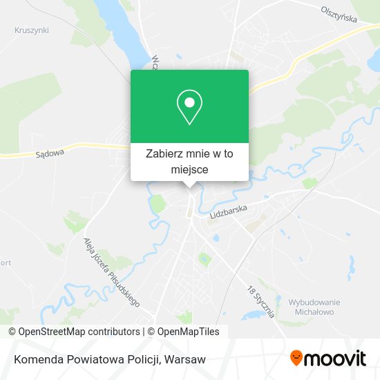 Mapa Komenda Powiatowa Policji