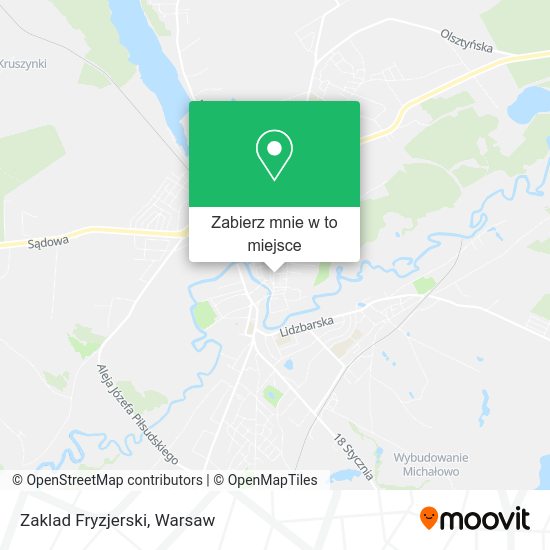 Mapa Zaklad Fryzjerski