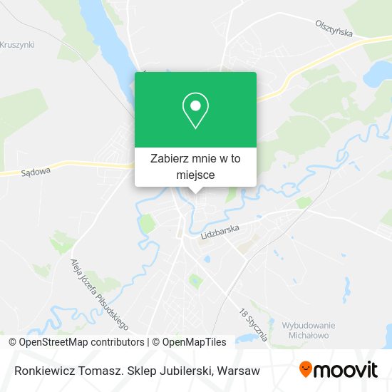 Mapa Ronkiewicz Tomasz. Sklep Jubilerski