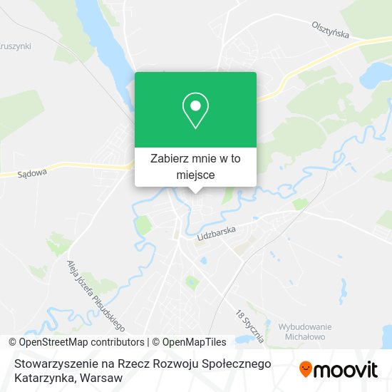 Mapa Stowarzyszenie na Rzecz Rozwoju Społecznego Katarzynka