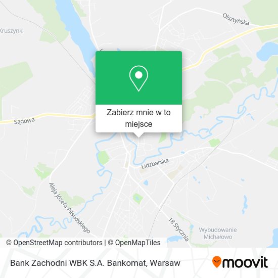 Mapa Bank Zachodni WBK S.A. Bankomat