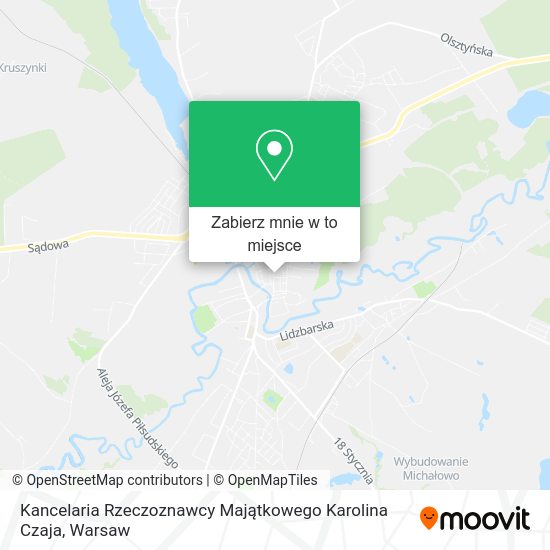 Mapa Kancelaria Rzeczoznawcy Majątkowego Karolina Czaja