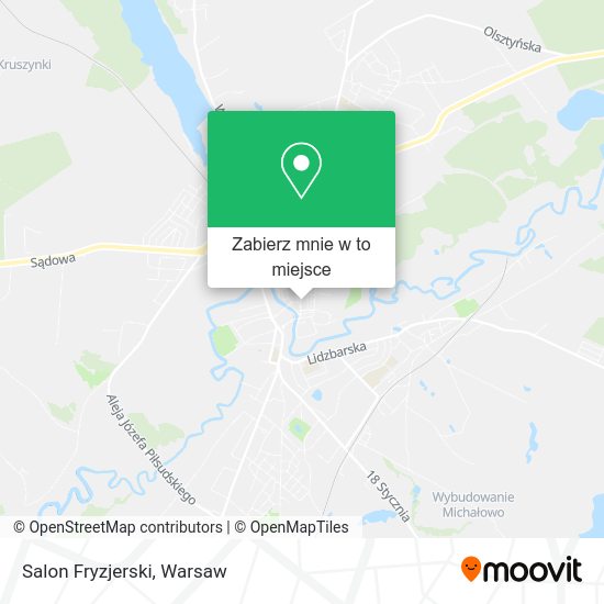 Mapa Salon Fryzjerski