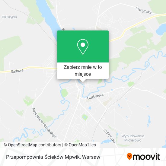 Mapa Przepompownia Ścieków Mpwik