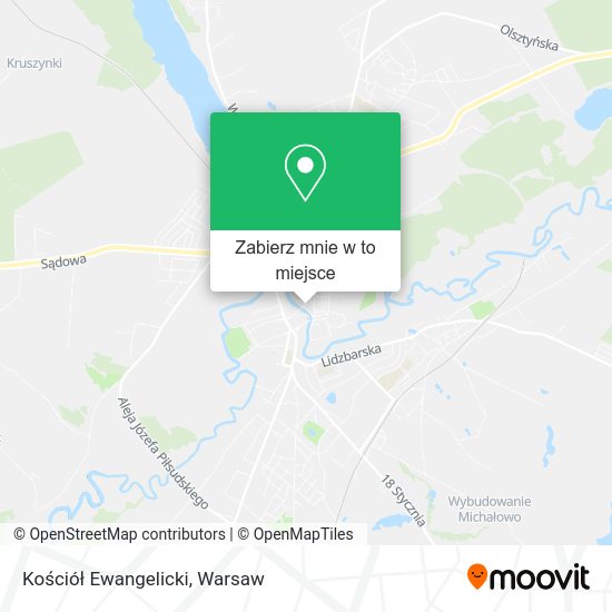 Mapa Kościół Ewangelicki