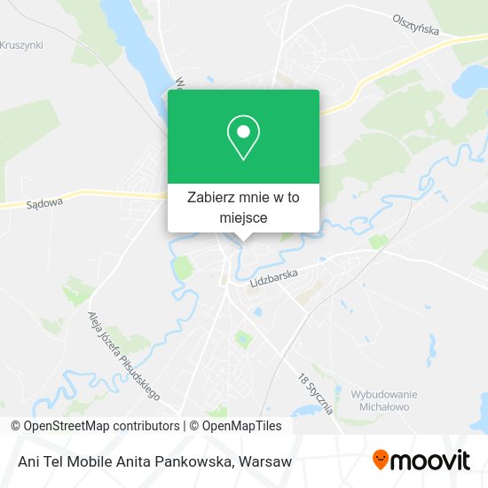 Mapa Ani Tel Mobile Anita Pankowska