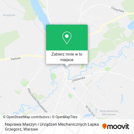 Mapa Naprawa Maszyn i Urządzeń Mechanicznych Łapka Grzegorz