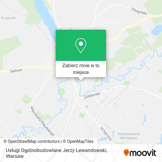 Mapa Usługi Ogólnobudowlane Jerzy Lewandowski