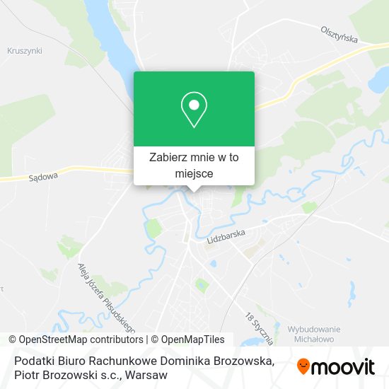 Mapa Podatki Biuro Rachunkowe Dominika Brozowska, Piotr Brozowski s.c.