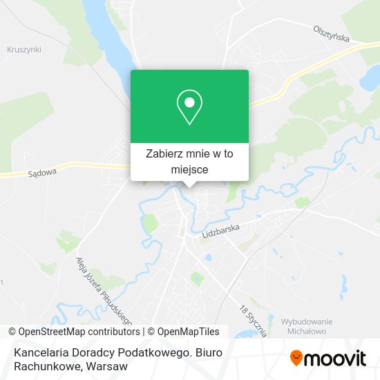 Mapa Kancelaria Doradcy Podatkowego. Biuro Rachunkowe