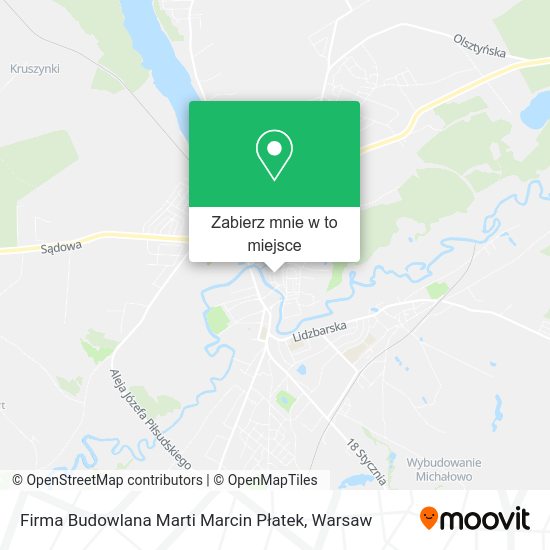 Mapa Firma Budowlana Marti Marcin Płatek