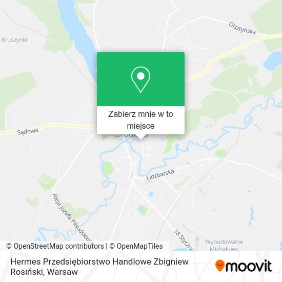 Mapa Hermes Przedsiębiorstwo Handlowe Zbigniew Rosiński