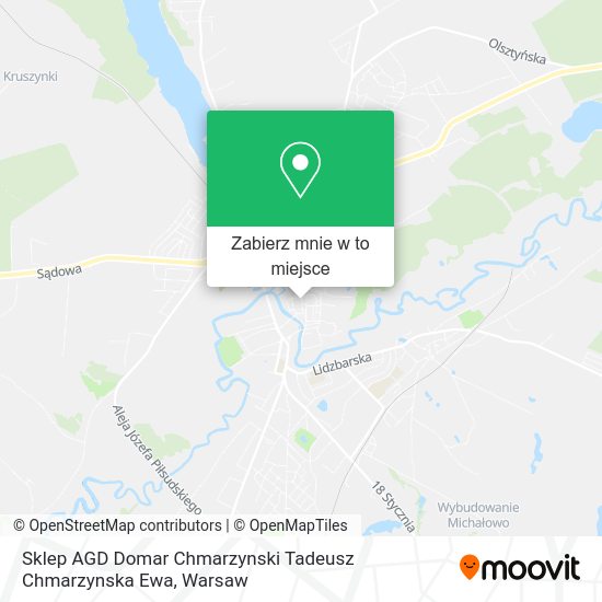 Mapa Sklep AGD Domar Chmarzynski Tadeusz Chmarzynska Ewa