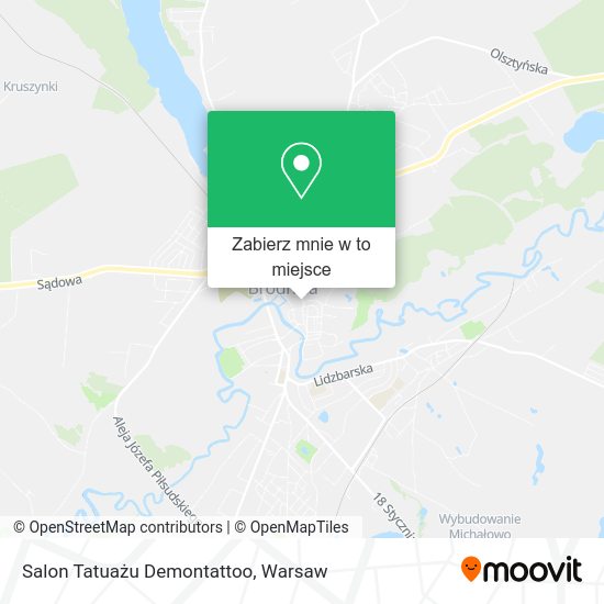 Mapa Salon Tatuażu Demontattoo