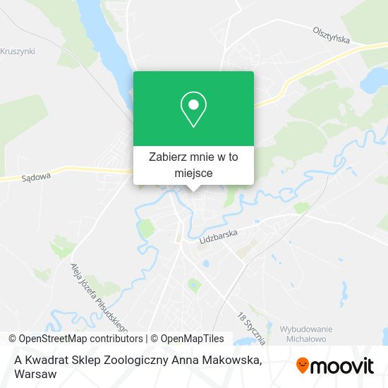 Mapa A Kwadrat Sklep Zoologiczny Anna Makowska