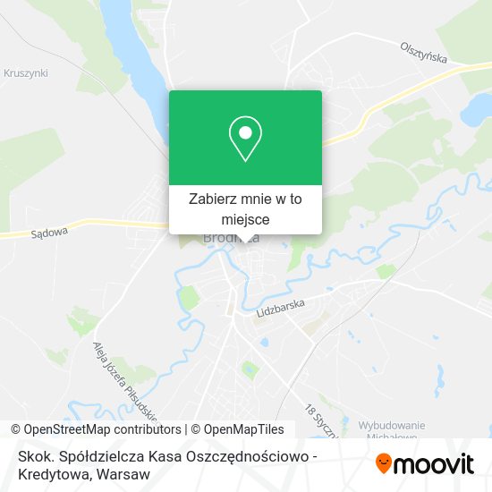 Mapa Skok. Spółdzielcza Kasa Oszczędnościowo - Kredytowa