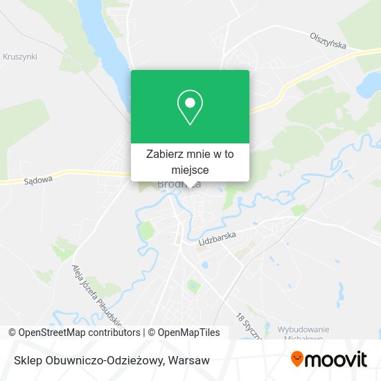 Mapa Sklep Obuwniczo-Odzieżowy