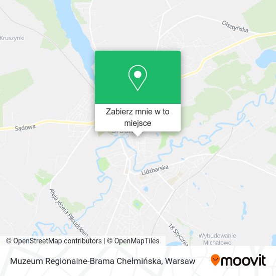 Mapa Muzeum Regionalne-Brama Chełmińska