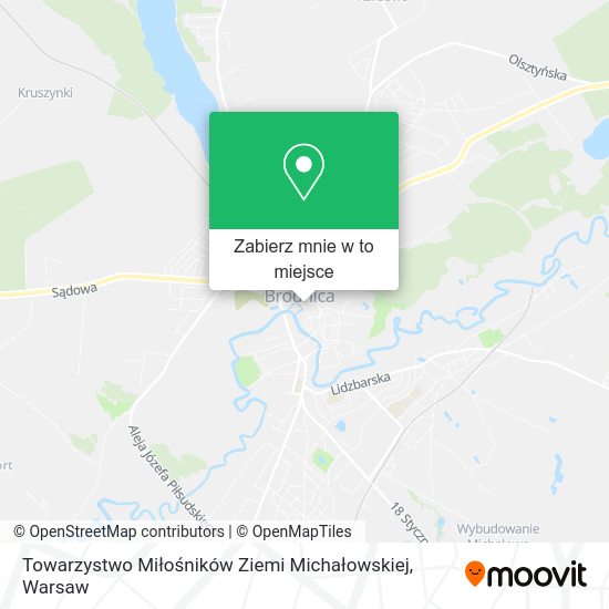 Mapa Towarzystwo Miłośników Ziemi Michałowskiej