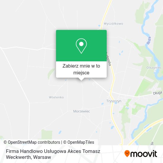 Mapa Firma Handlowo Usługowa Akces Tomasz Weckwerth