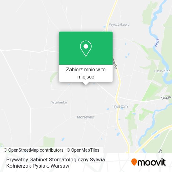 Mapa Prywatny Gabinet Stomatologiczny Sylwia Kołnierzak-Pysiak