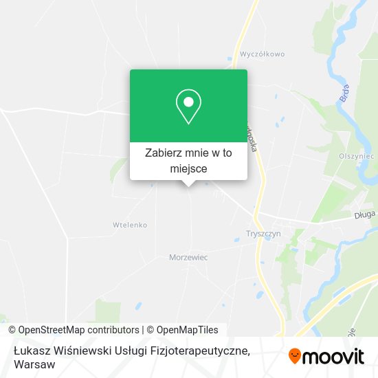 Mapa Łukasz Wiśniewski Usługi Fizjoterapeutyczne