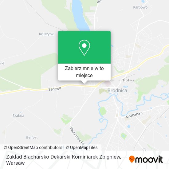 Mapa Zakład Blacharsko Dekarski Kominiarek Zbigniew