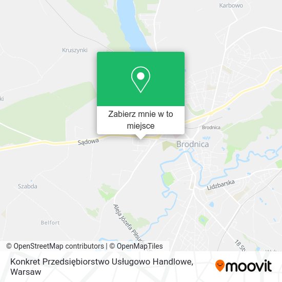 Mapa Konkret Przedsiębiorstwo Usługowo Handlowe