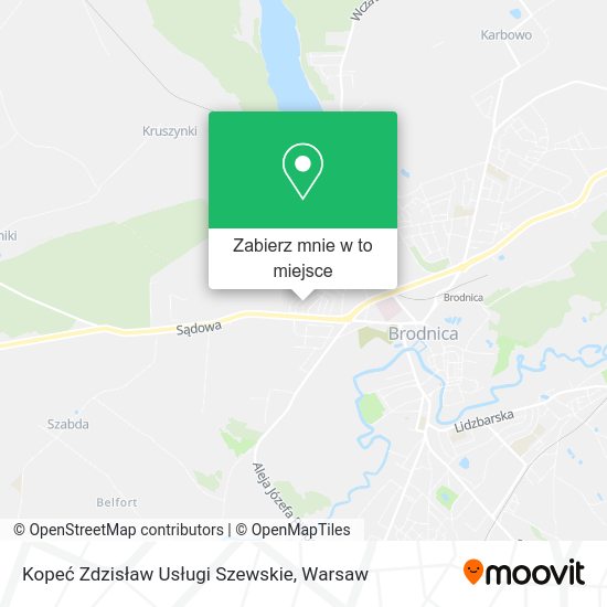 Mapa Kopeć Zdzisław Usługi Szewskie