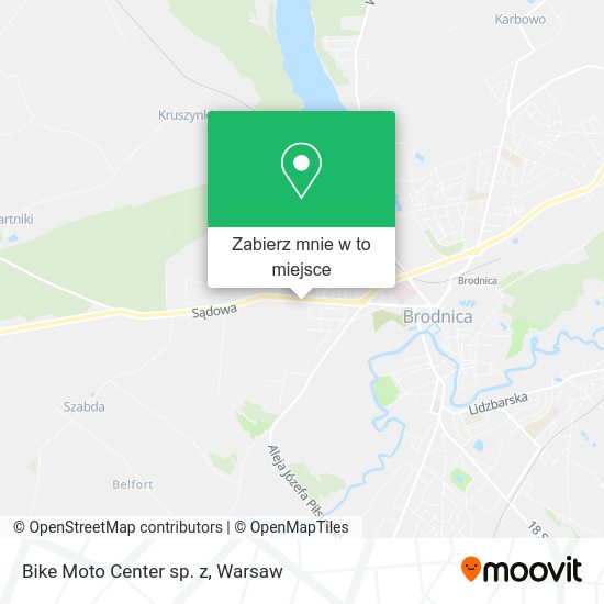 Mapa Bike Moto Center sp. z