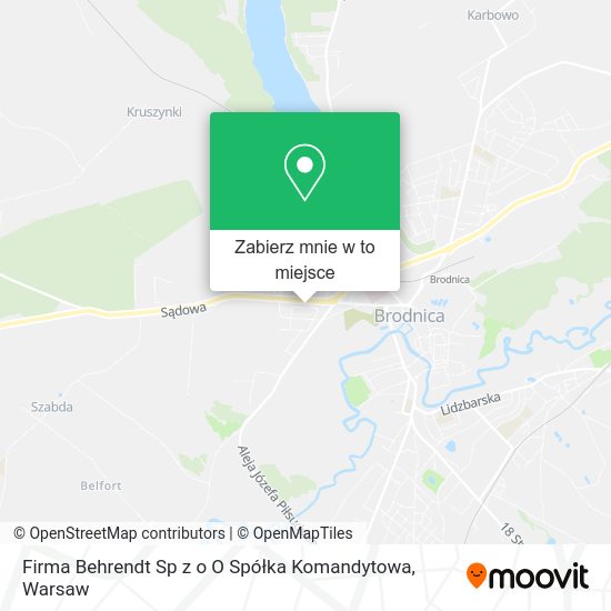 Mapa Firma Behrendt Sp z o O Spółka Komandytowa