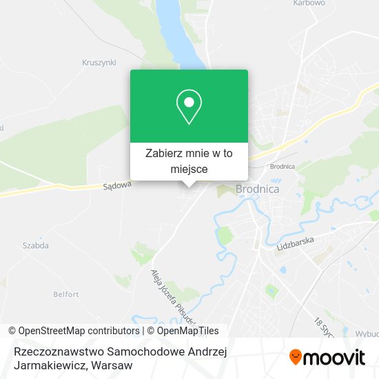 Mapa Rzeczoznawstwo Samochodowe Andrzej Jarmakiewicz