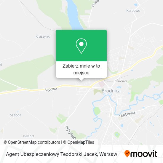 Mapa Agent Ubezpieczeniowy Teodorski Jacek