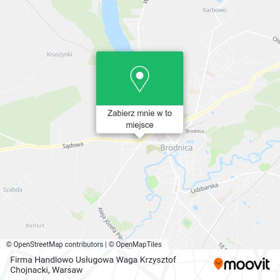 Mapa Firma Handlowo Usługowa Waga Krzysztof Chojnacki