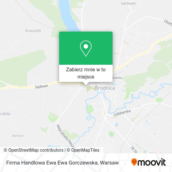 Mapa Firma Handlowa Ewa Ewa Gorczewska