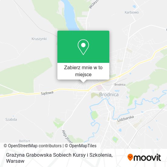 Mapa Grażyna Grabowska Sobiech Kursy i Szkolenia