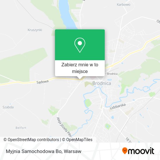 Mapa Myjnia Samochodowa Bo