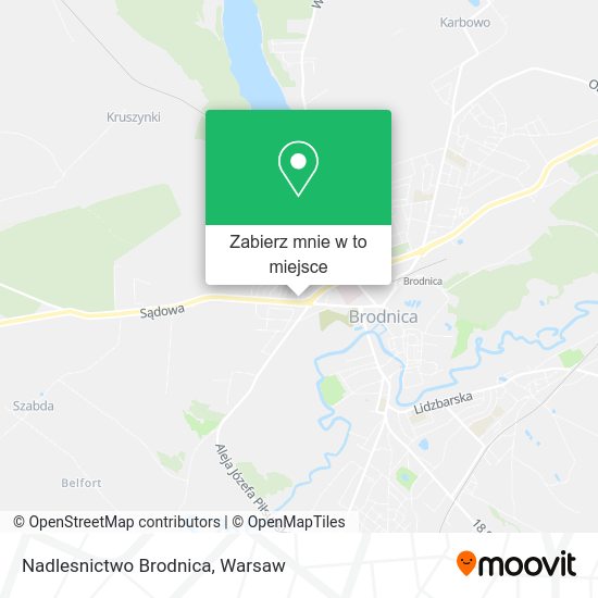 Mapa Nadlesnictwo Brodnica