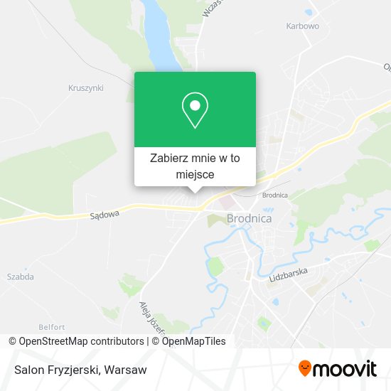 Mapa Salon Fryzjerski