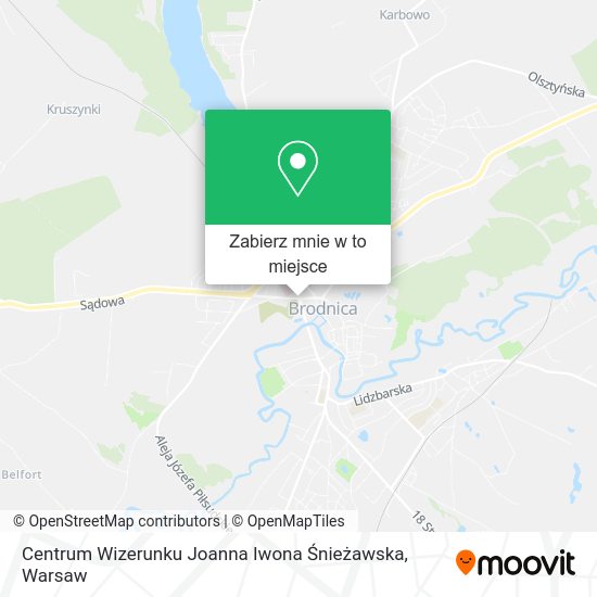 Mapa Centrum Wizerunku Joanna Iwona Śnieżawska