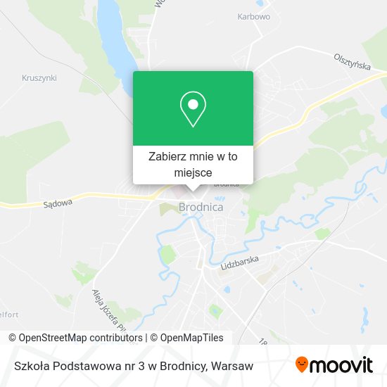 Mapa Szkoła Podstawowa nr 3 w Brodnicy