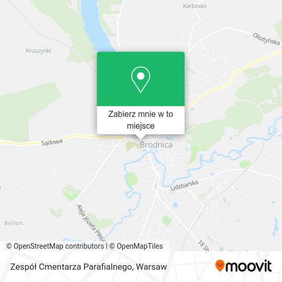 Mapa Zespół Cmentarza Parafialnego