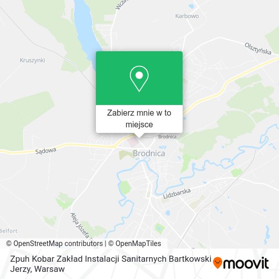 Mapa Zpuh Kobar Zakład Instalacji Sanitarnych Bartkowski Jerzy