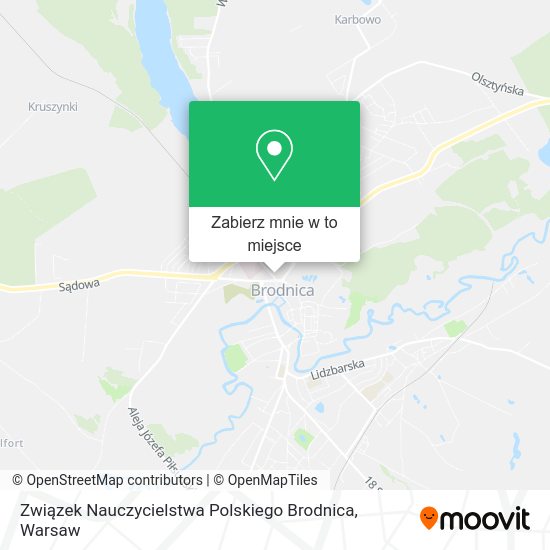 Mapa Związek Nauczycielstwa Polskiego Brodnica