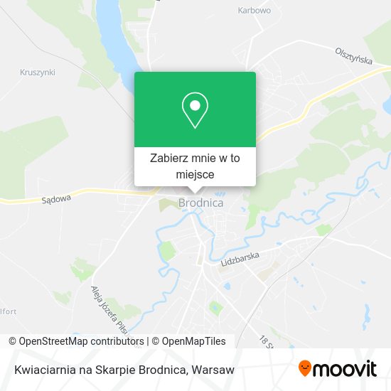 Mapa Kwiaciarnia na Skarpie Brodnica