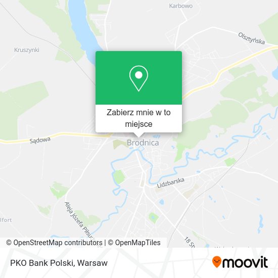 Mapa PKO Bank Polski